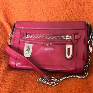Red Leather Crossbody Bag